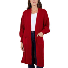 Load image into Gallery viewer, Balloon Sleeve Maxi Cardigan
