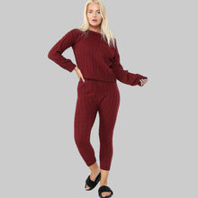 Load image into Gallery viewer, Long Sleeve Top &amp; Leggings 2 Pieces Co-Ord Set
