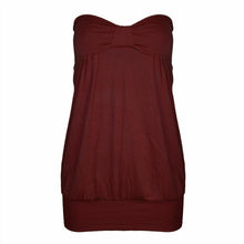 Load image into Gallery viewer, Sleeveless Strapless Boobtube Bardot Top
