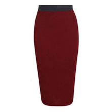 Load image into Gallery viewer, Plain Pencil Midi Skirt
