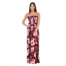 Load image into Gallery viewer, Sleeveless Round Neck Floral Boho Long Midi Dress
